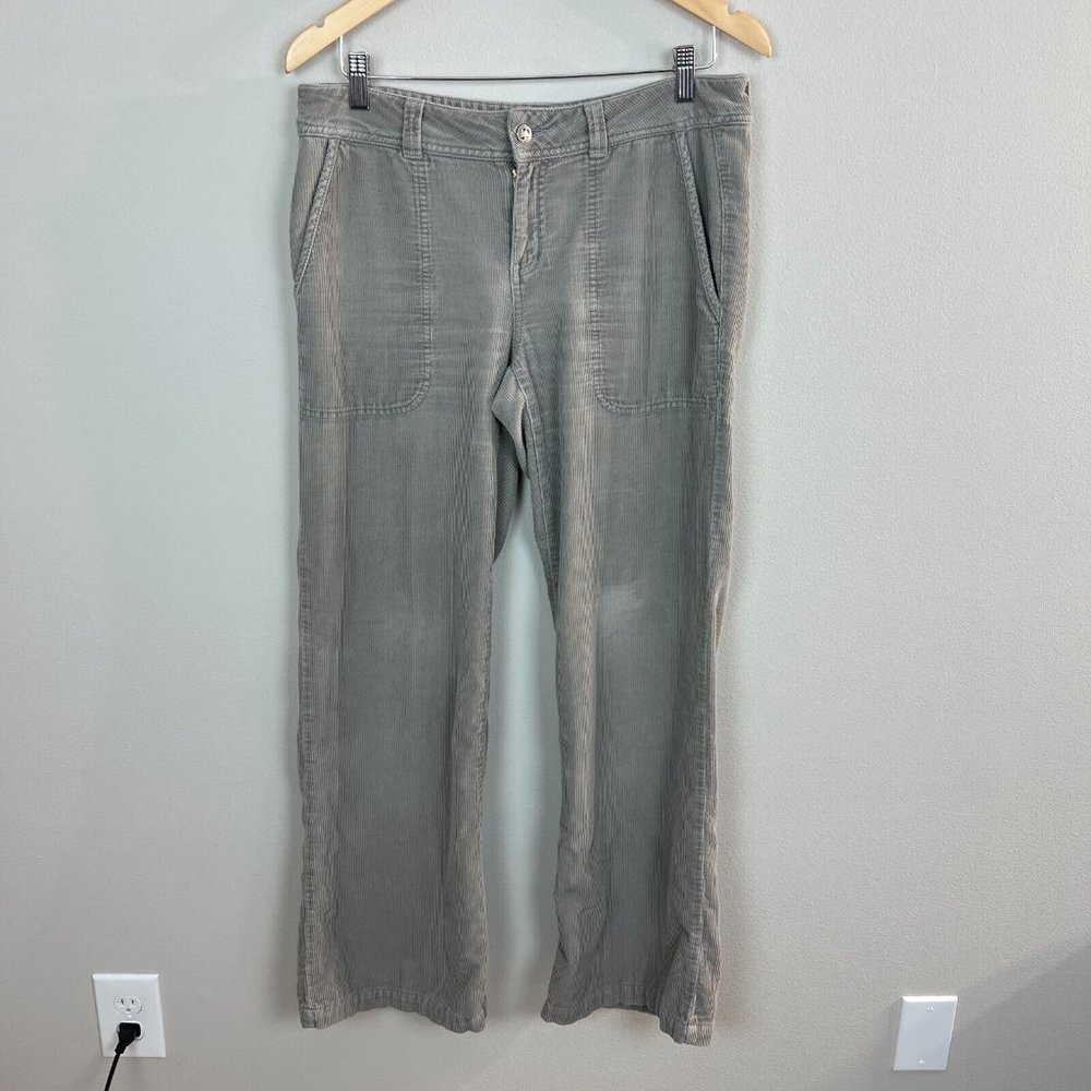 Patagonia Corduroy Pants 8 Womens Gray Pockets Organic Cotton Bootcut Casual